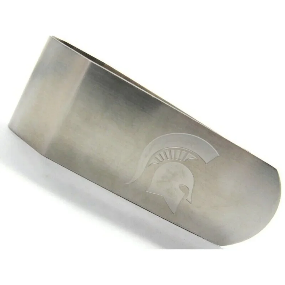 Money Clip MSU Michigan State University Spartans CC Card Cash Wallet Holder